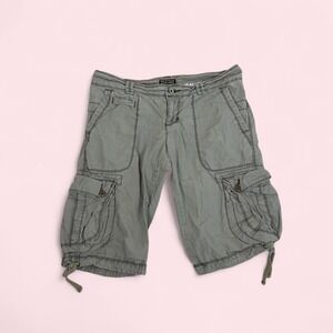Vintage y2k Polo Ralph Lauren green cargo bermuda capri pants